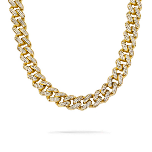 Iced Out Gold Cuban Link Chain 16mm
