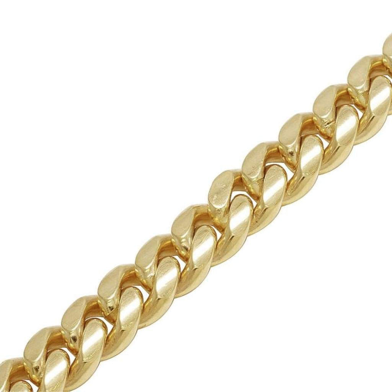 10mm Iced Out Gold Cuban Link Bracelet - 3