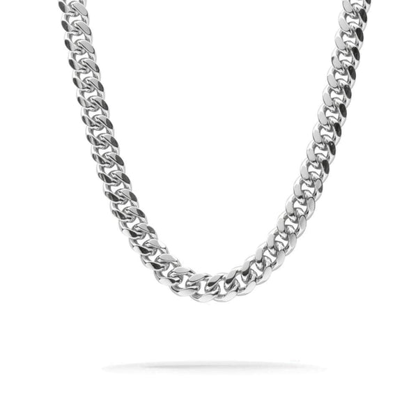 12mm Iced Out White Gold Clasp Cuban Link Chain - 1