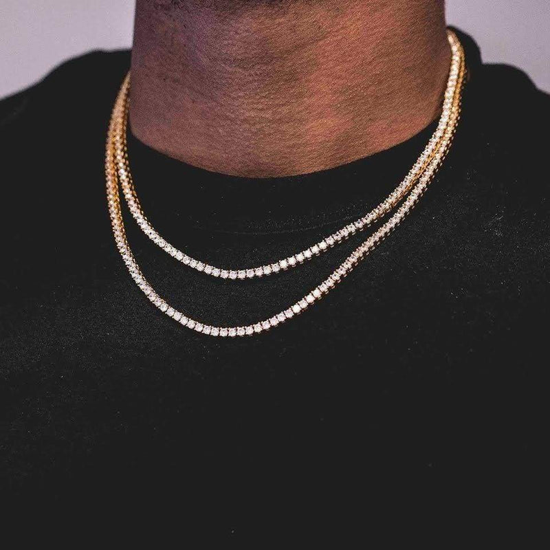 3mm Gold Tennis Chain - Jewelry
